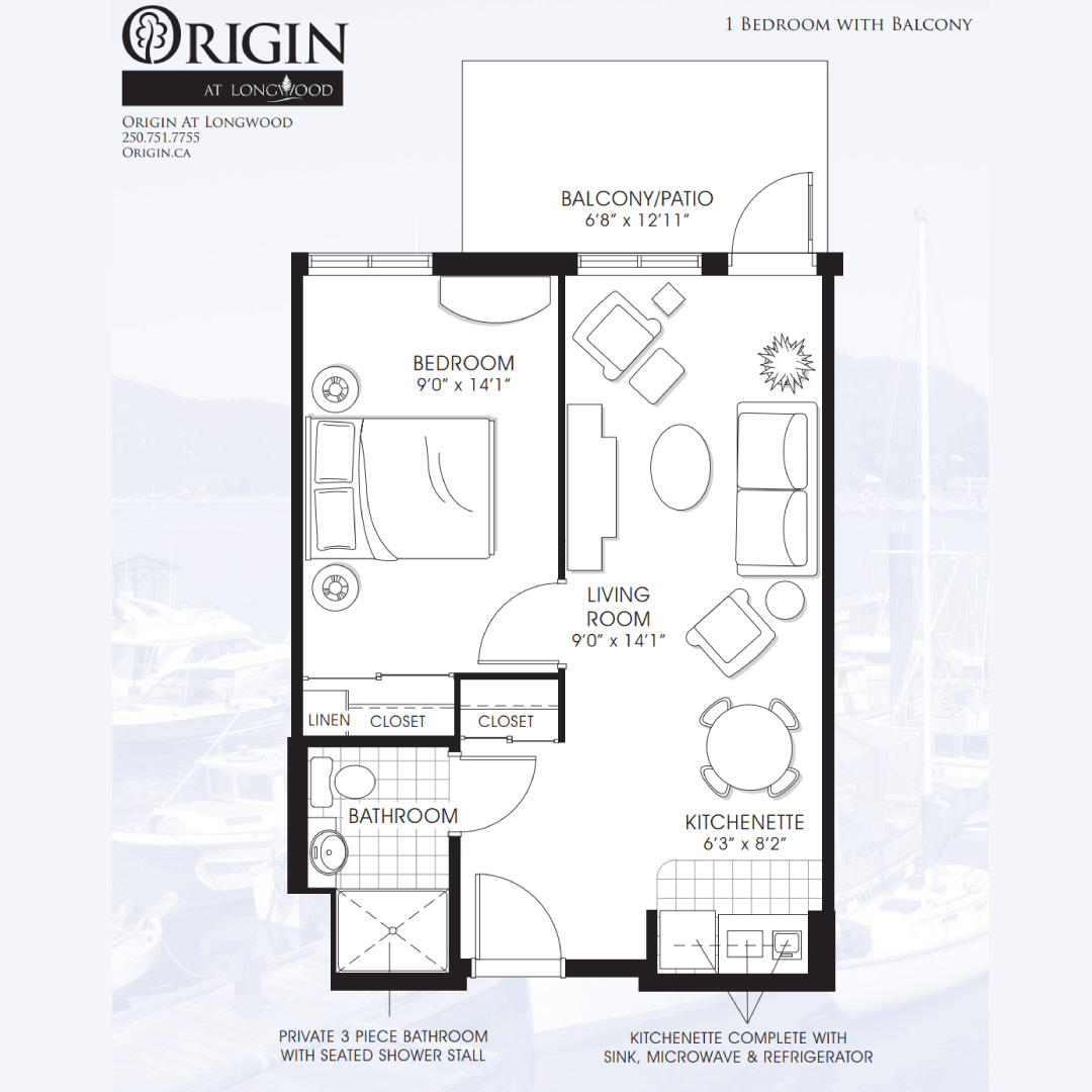 Origin at Longwood's front entrance