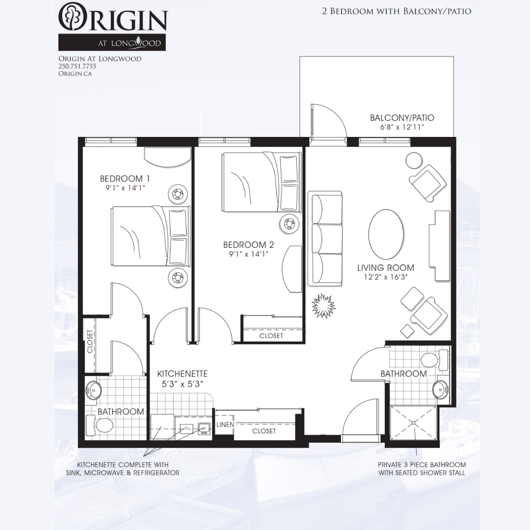 Origin at Longwood's front entrance